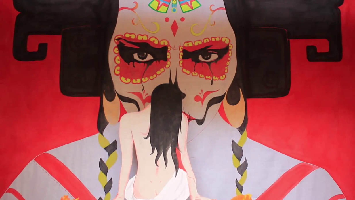 Der mexikanische Tod und das majazzthekische M&auml;dchen 1 -- www.jakob-beckeling.net