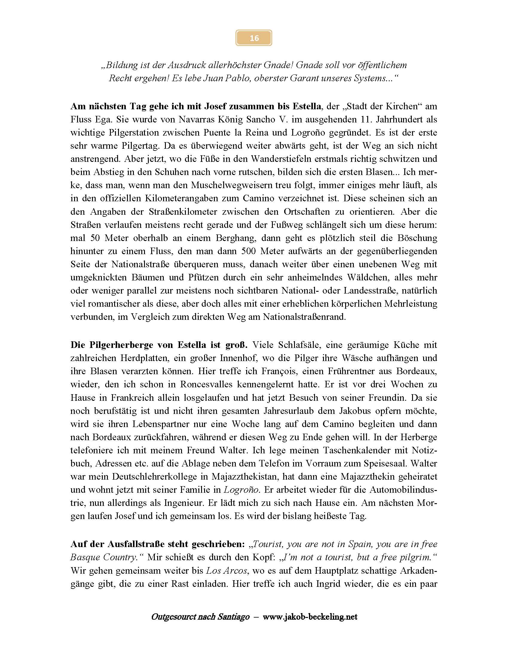 Pilgerherberge Estella - Freies Baskenland? -- 
www.jakob-beckeling.net