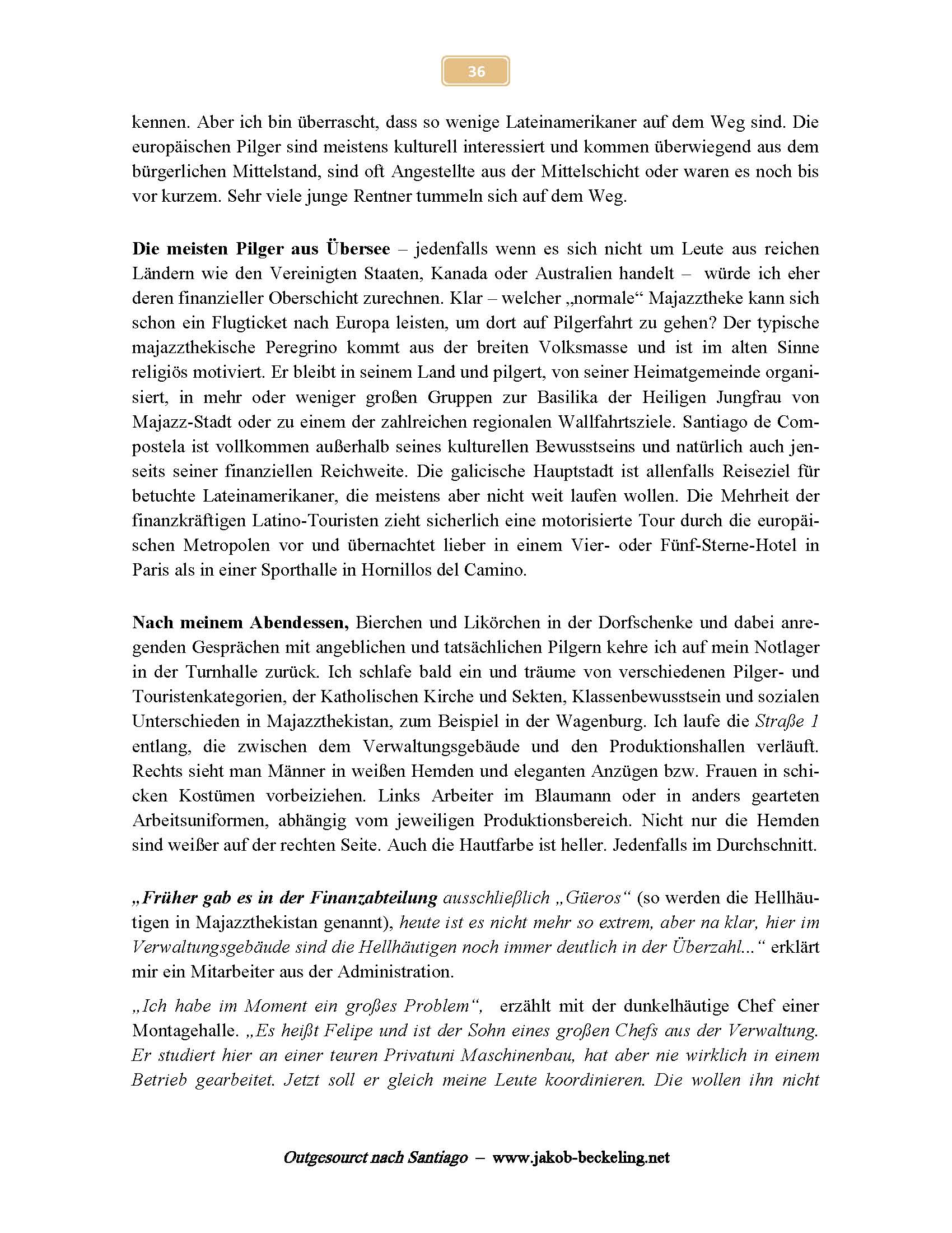 Pilger aus &Uuml;bersee auf dem Camino nach Santiago -- 
www.jakob-beckeling.net