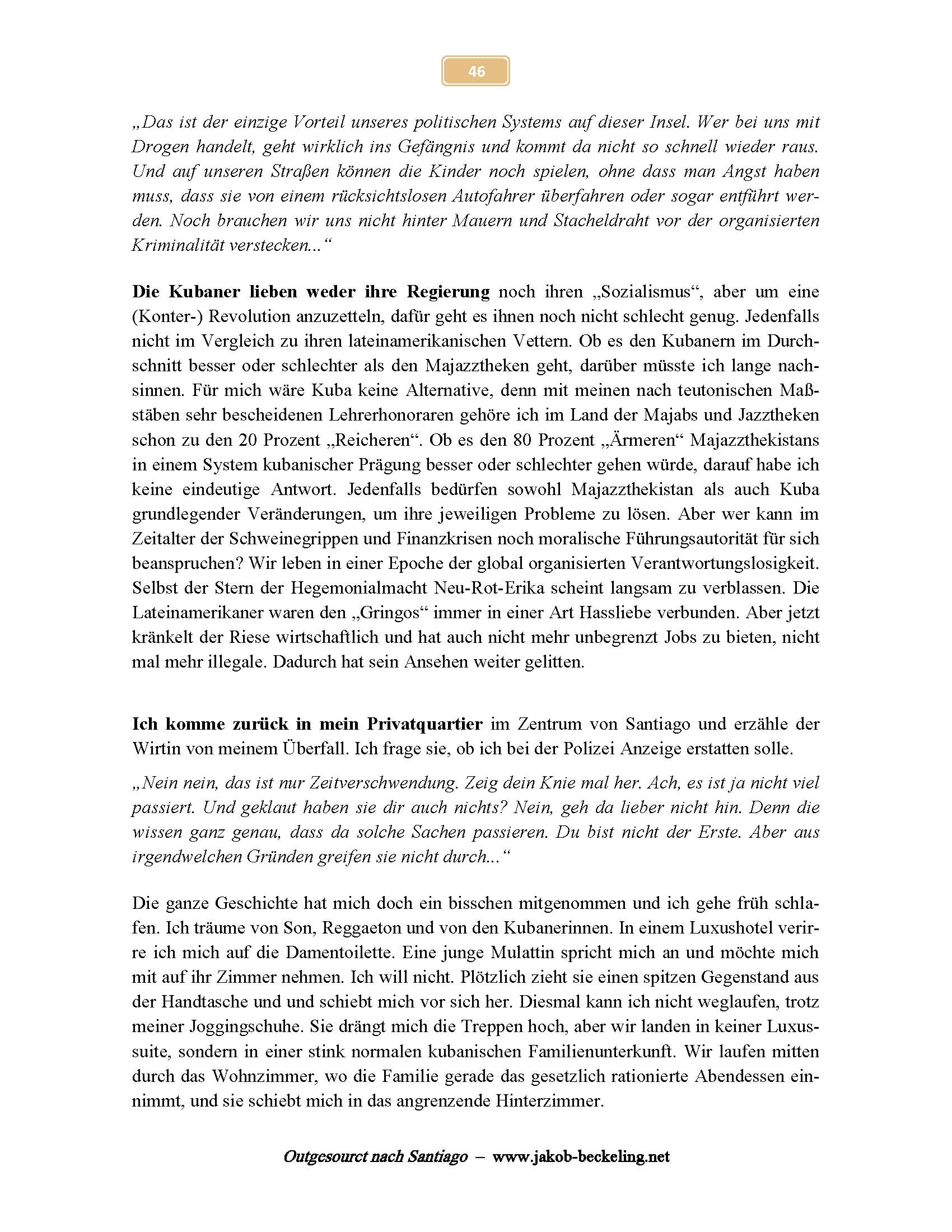 Privatquartier im Zentrum von Santiago -- 
www.jakob-beckeling.net