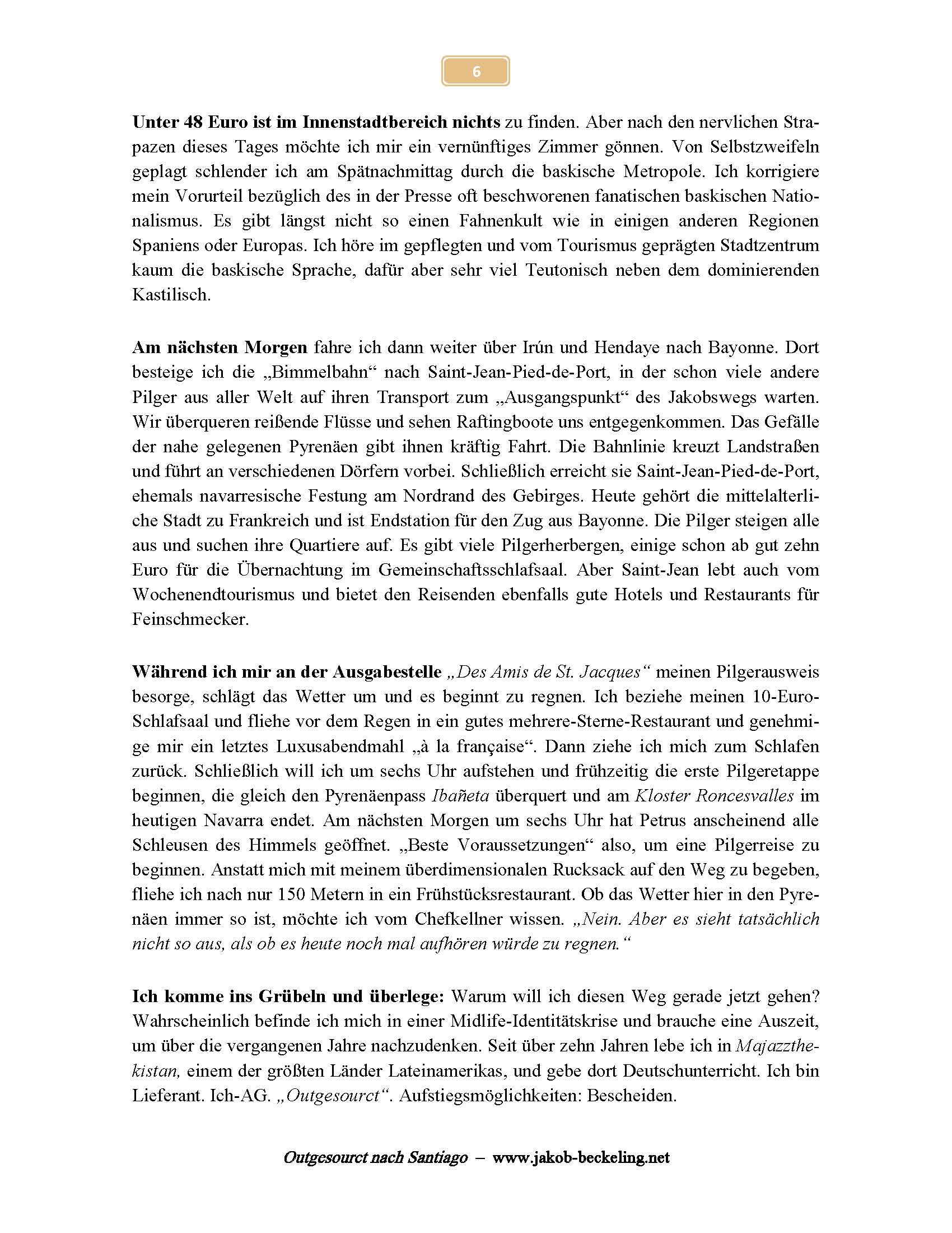 Saint-Jean-Pied-de-Port, Pilgerpass -- 
www.jakob-beckeling.net
